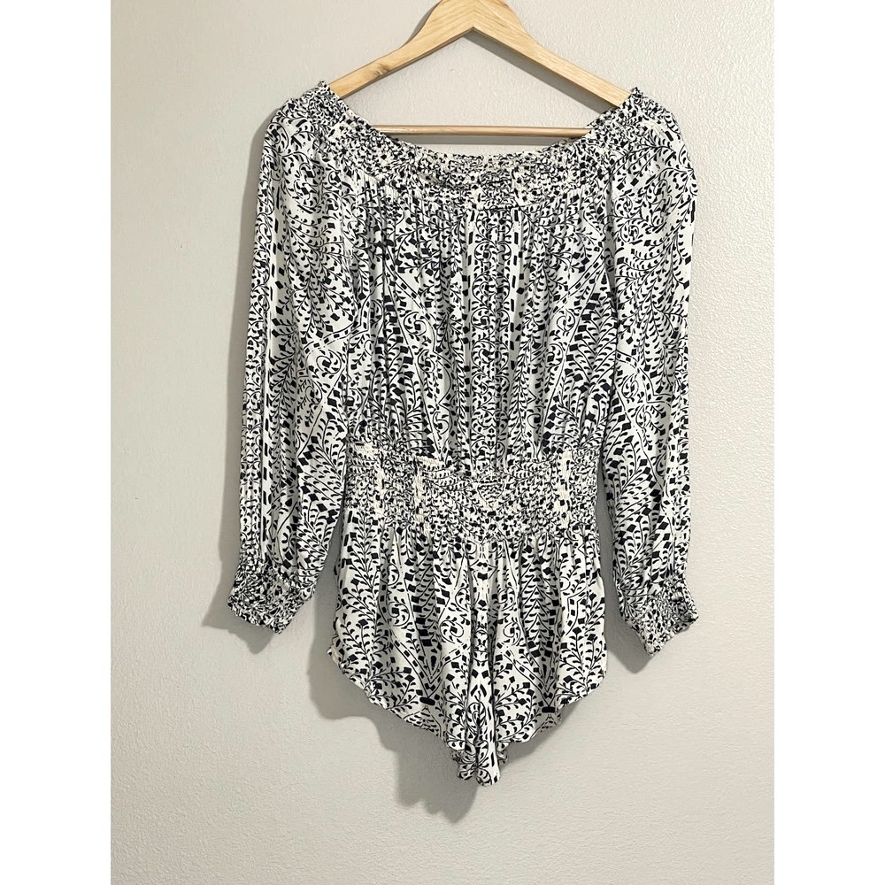 Rip Curl Off shoulder print romper - XS